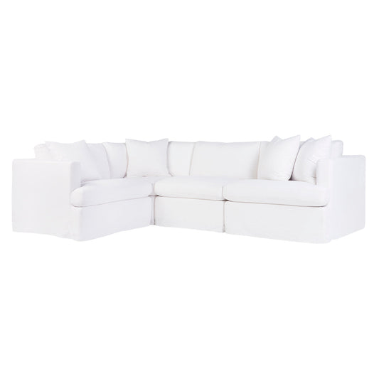 Suffolk Slip Cover Modular Sofa - White Linen Option 2