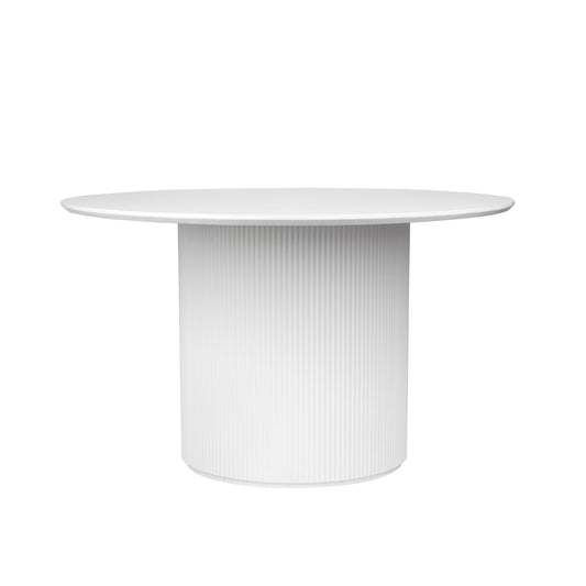 Dorian Round Dining Table - 1.2m White