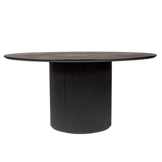 Dorian Round Dining Table - 1.5m Black