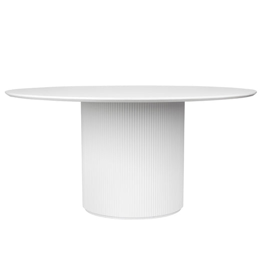 Dorian Round Dining Table - 1.5m White