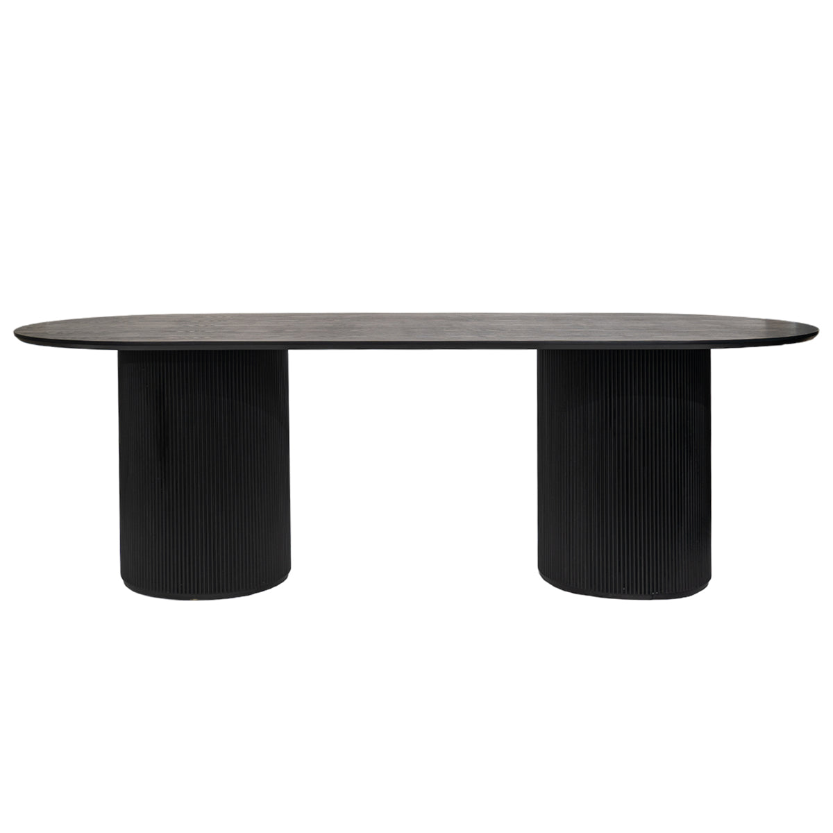 Dorian Oval Dining Table - 2.4m Black