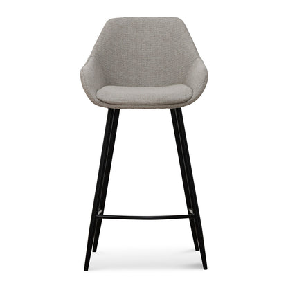 Beige Fabric Bar Stool - Set of 2 (68cm)