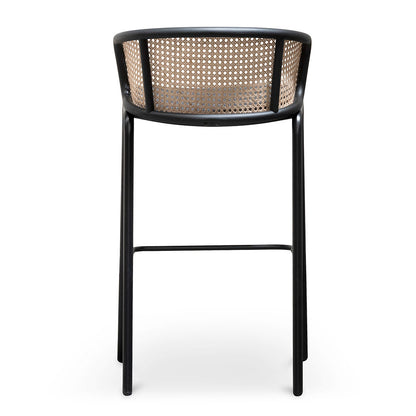 Black Legs Fabric Bar Stool - 75cm