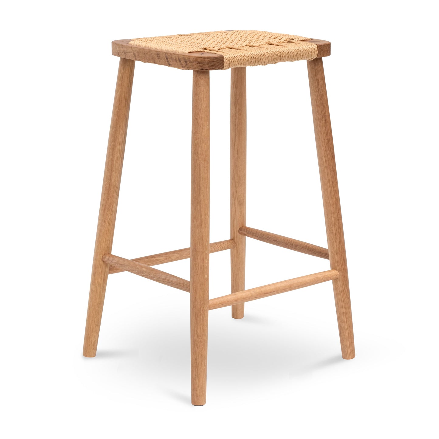 Natural Rattan Bar Stool (65cm)