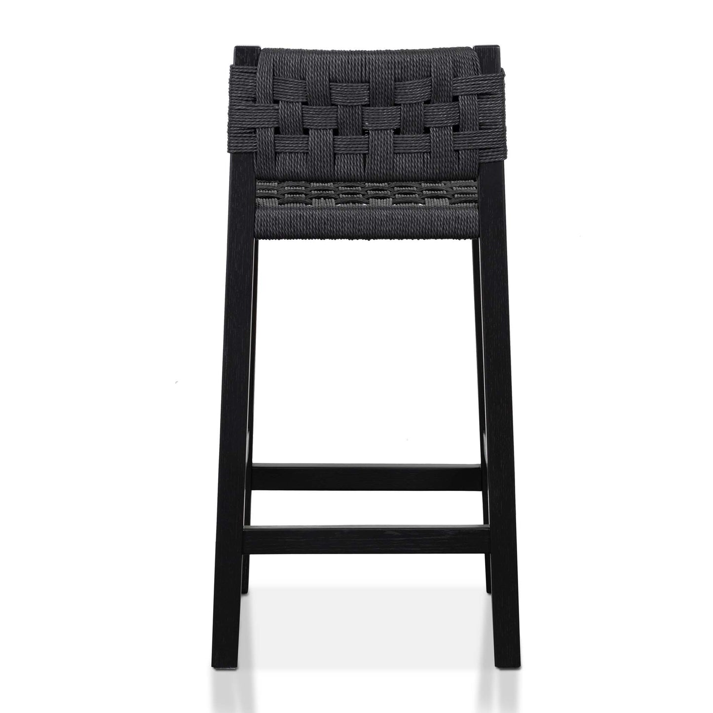 Black Rattan Bar Stool