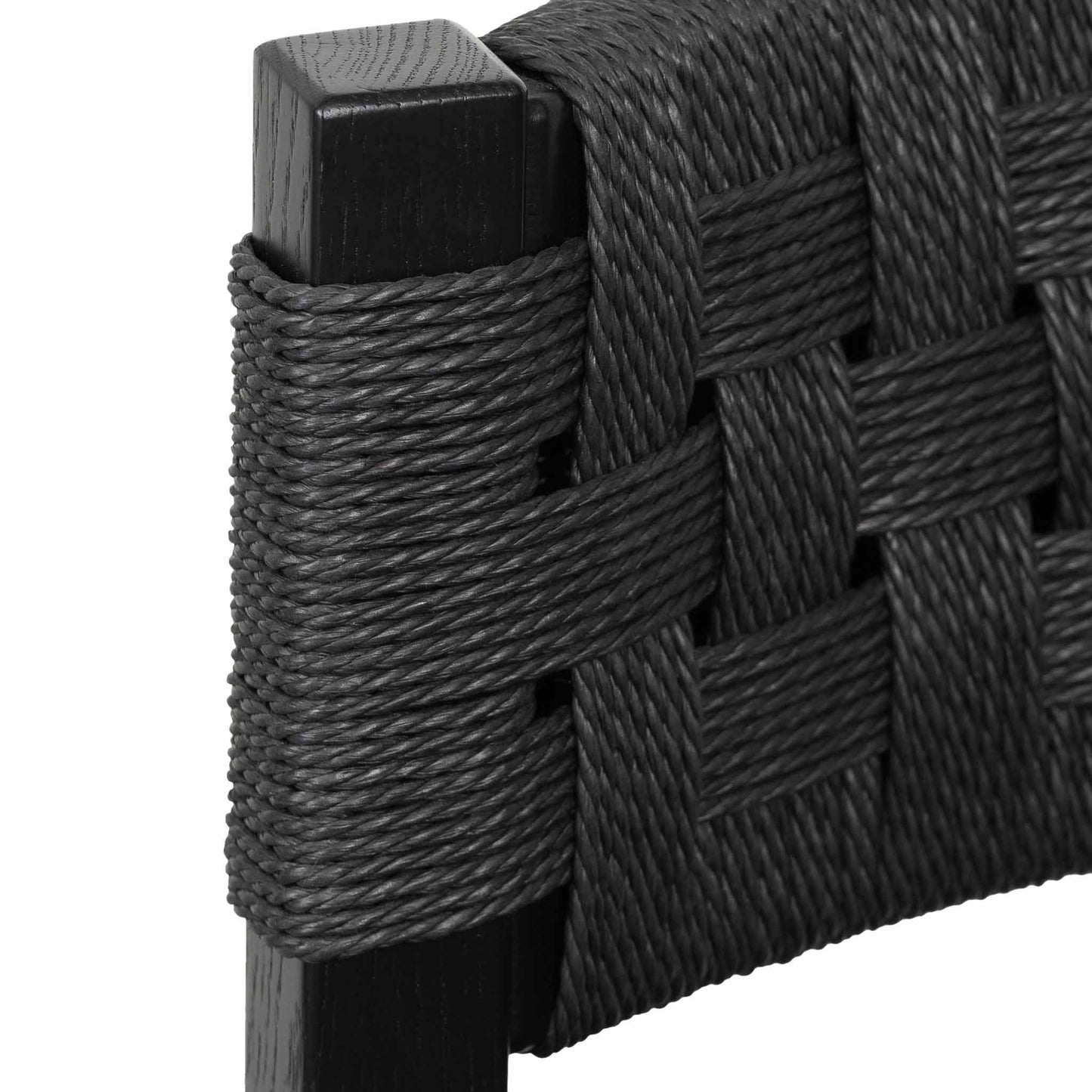 Black Rattan Bar Stool