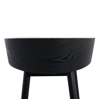 Black Bar Stool - Beige (65cm)