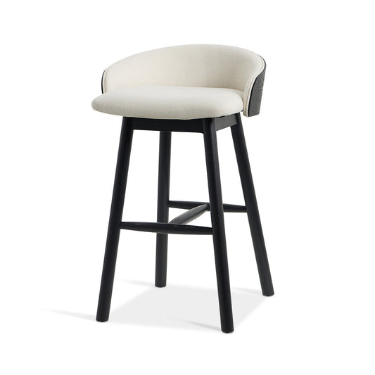 Black Bar Stool - Beige (65cm)