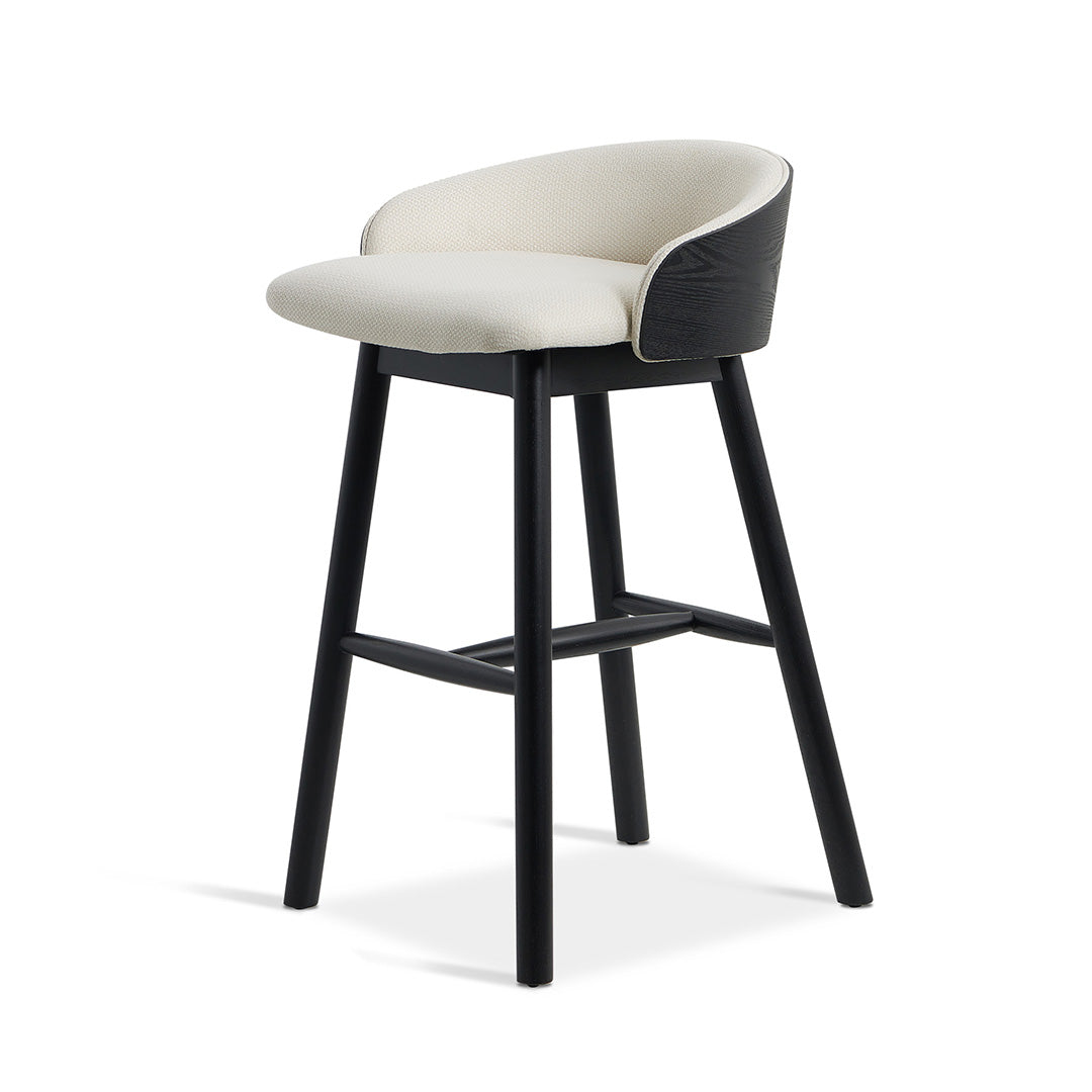 Black Bar Stool - Beige (65cm)