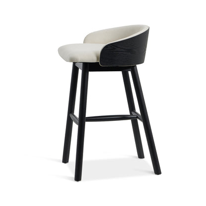 Black Bar Stool - Beige (65cm)