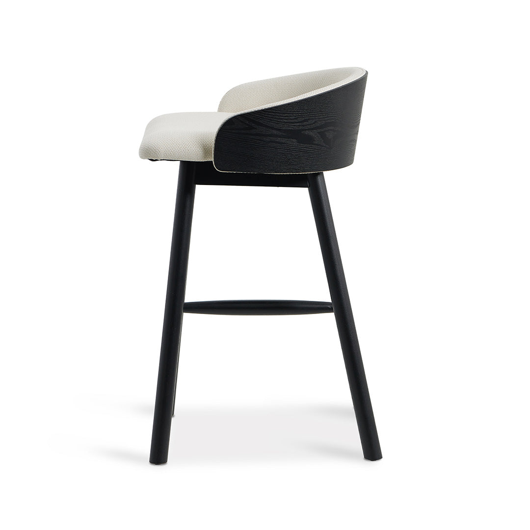 Black Bar Stool - Beige (65cm)