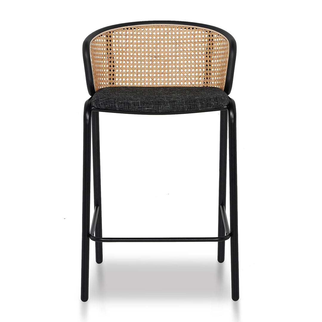 Black Legs Fabric Bar Stool - Set of 2 (65cm)