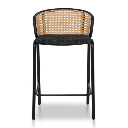 Black Legs Fabric Bar Stool - Set of 2 (65cm)