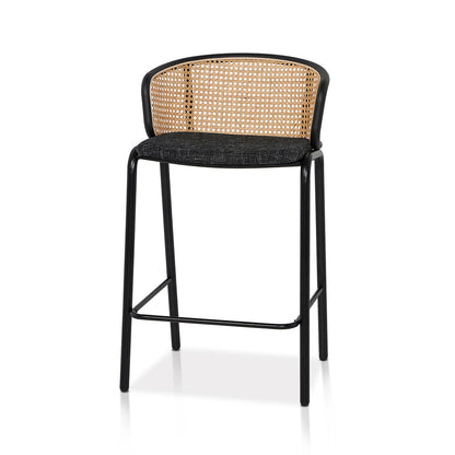 Black Legs Fabric Bar Stool - Set of 2 (65cm)