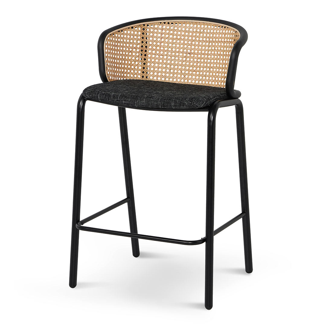 Black Legs Fabric Bar Stool - Set of 2 (65cm)