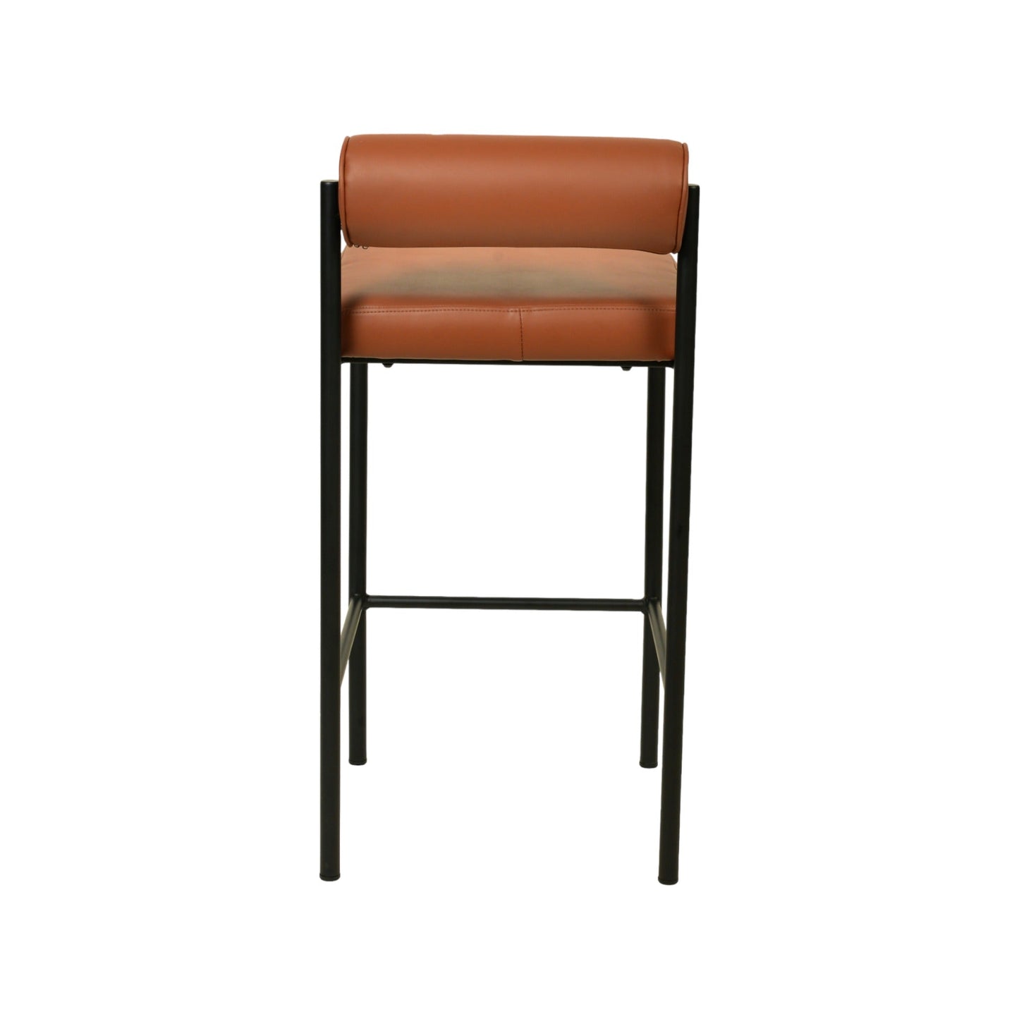 Brown Fabric Bar Stool - Set of 2 (65cm)