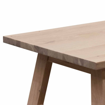 Wooden Coffee Table - 1.2m Washed Natural