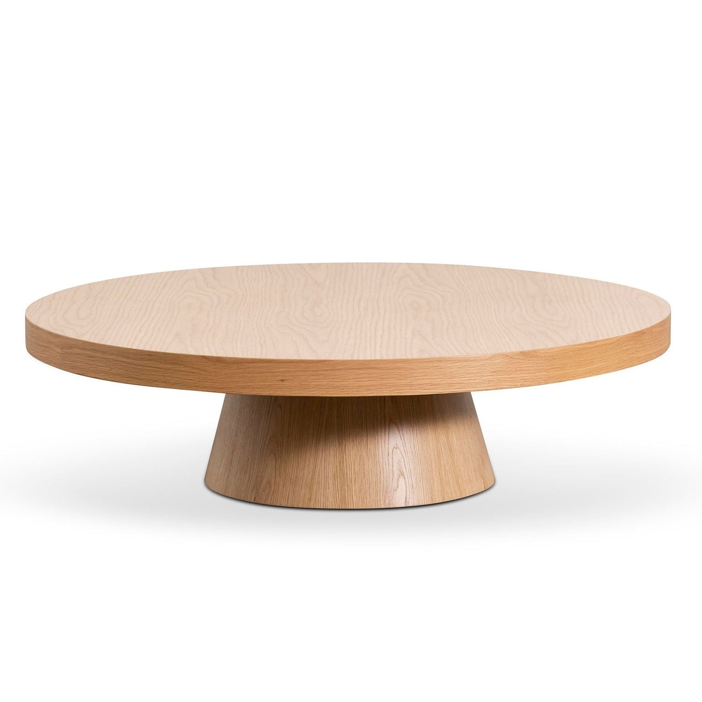 Round Coffee Table - 1.1m Natural Oak