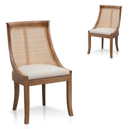 Light Beige Dining Chair (Set of 2)