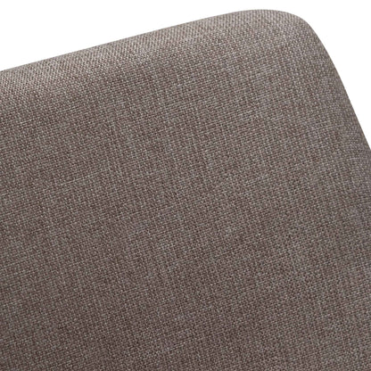 Fabric Dining Chair - Brown Grey (Set of 2)