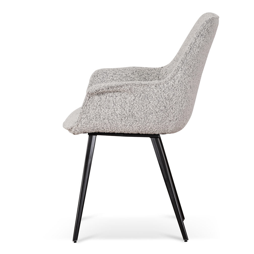 Pepper Boucle Dining Chair (Set of 2)