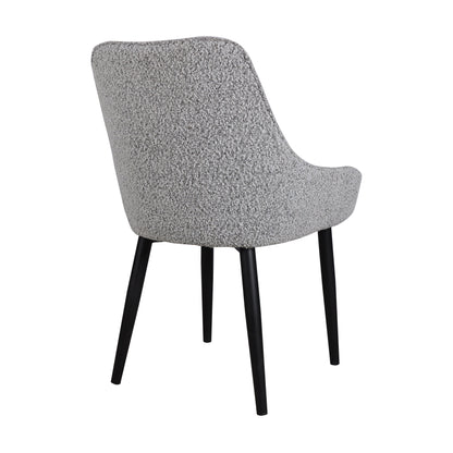 Dining Chair - Pepper Boucle in Black Legs (Set of 2)