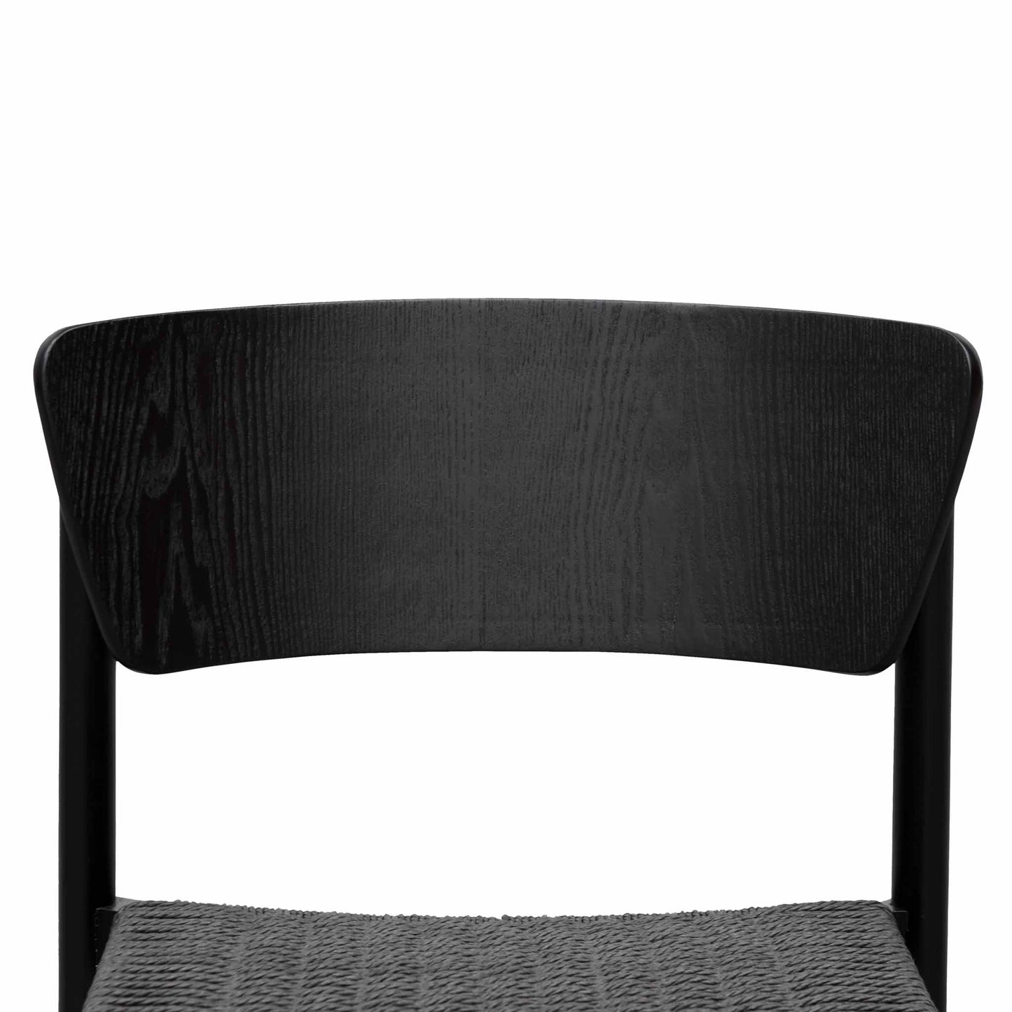 Rope Seat Dining Chair - Black