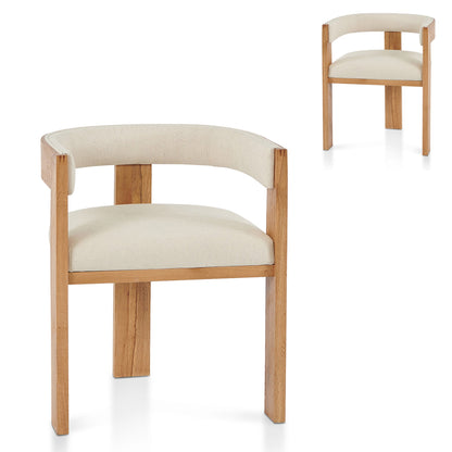 Light Beige Dining Chair (Set of 2)