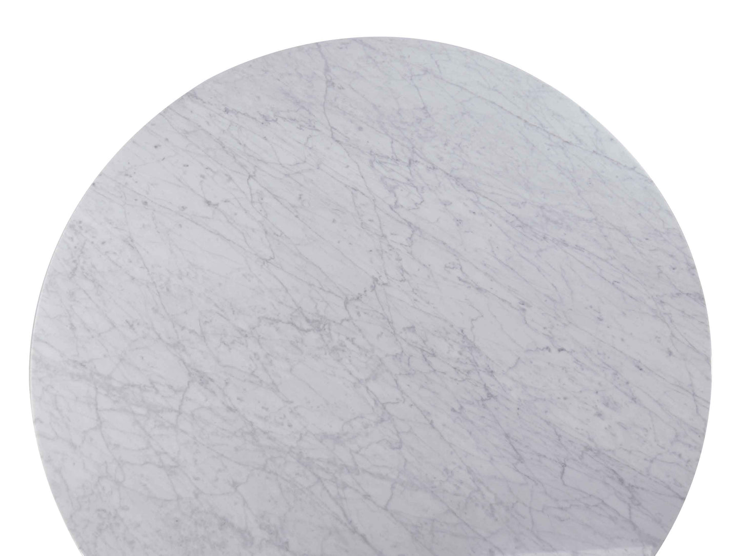 Marble Round Dining Table - 1.15m Natural