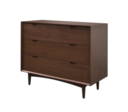 Walnut Chest with Three Drawers