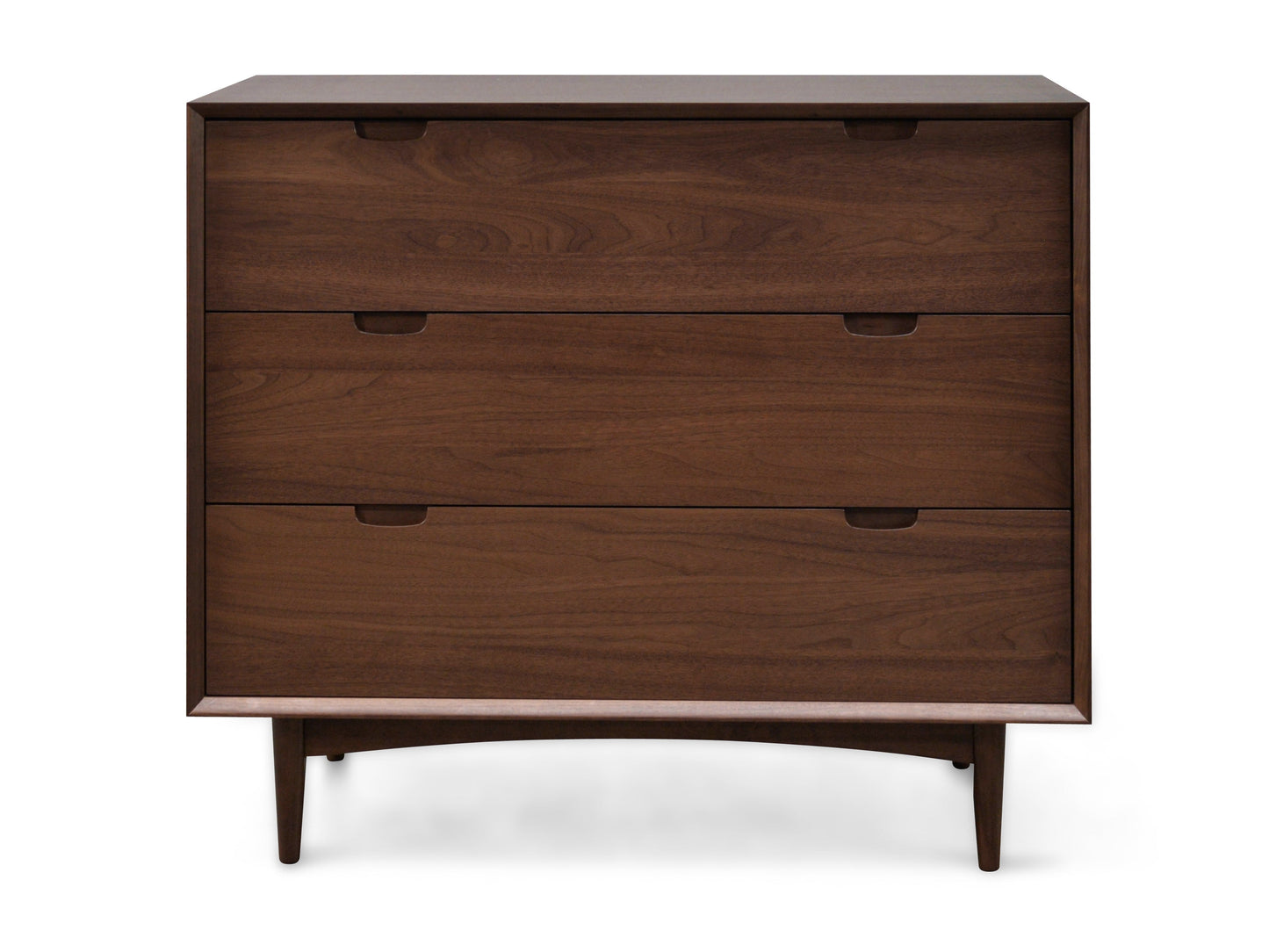 Walnut Chest with Three Drawers