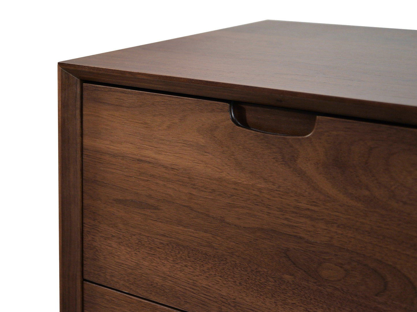 Walnut Chest with Three Drawers