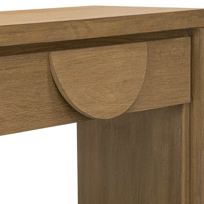 Dusty Oak Console Table with Drawers (1.4m)