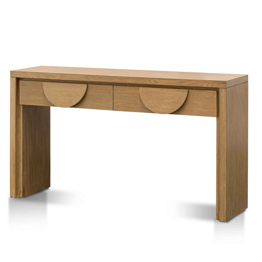 Dusty Oak Console Table with Drawers (1.4m)