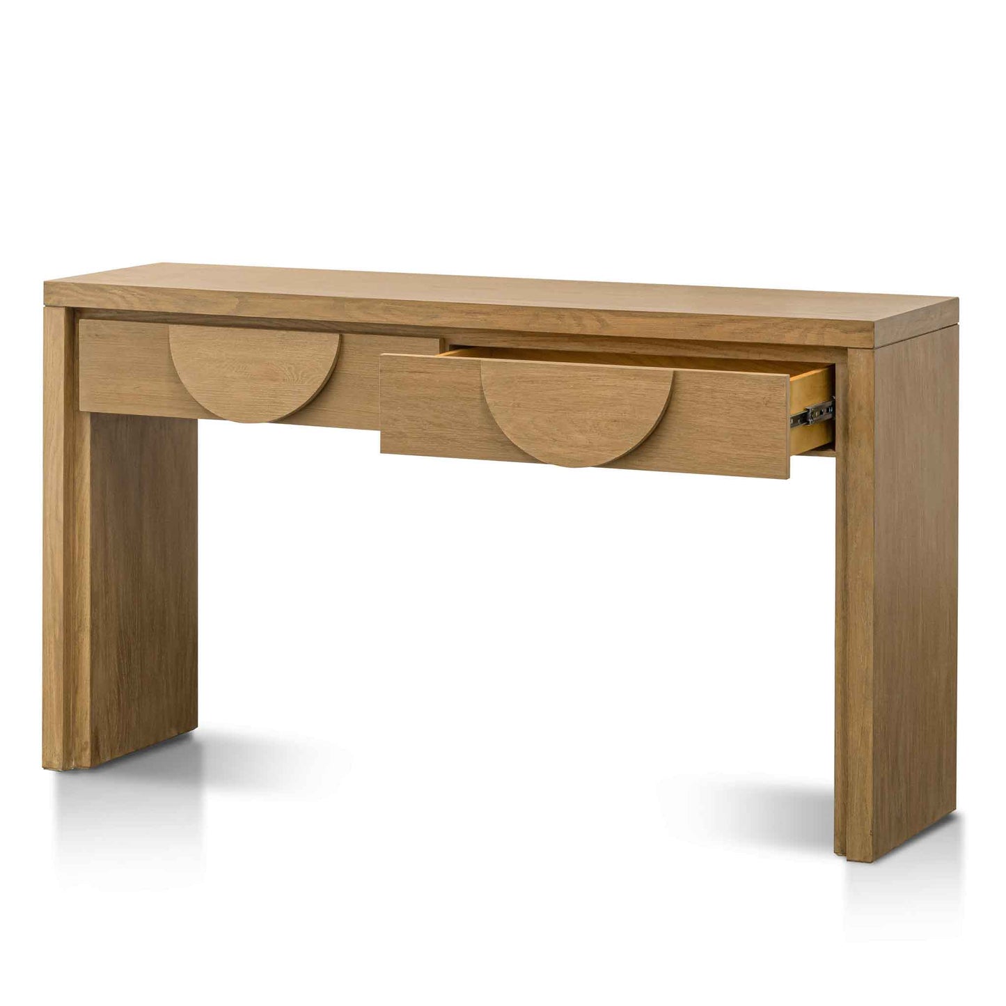 Dusty Oak Console Table with Drawers (1.4m)