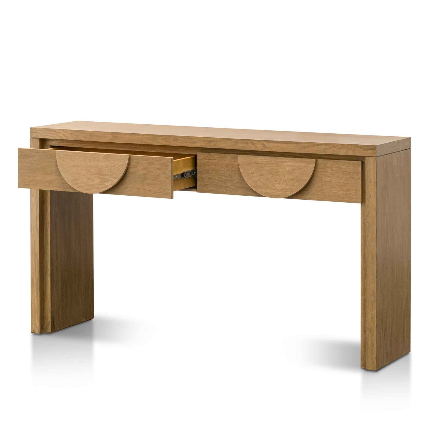 Dusty Oak Console Table with Drawers (1.4m)