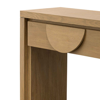 Dusty Oak Console Table with Drawers (1.4m)