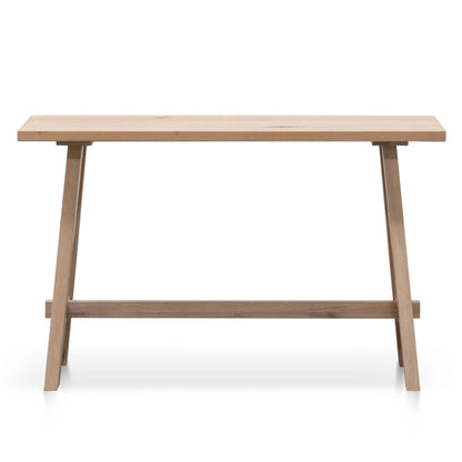 Washed Natural Wooden Console Table - 1.2m