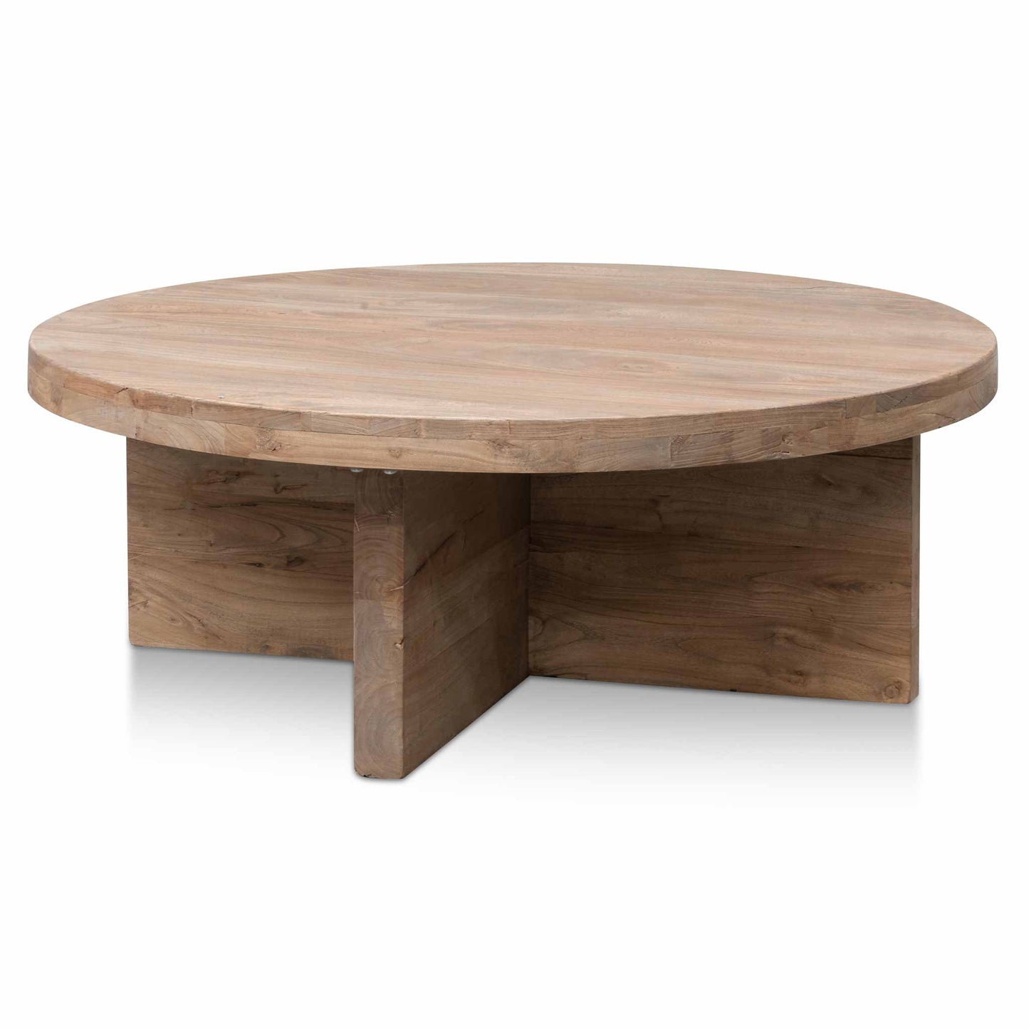 Round Coffee Table - 100cm Natural - Thick Base
