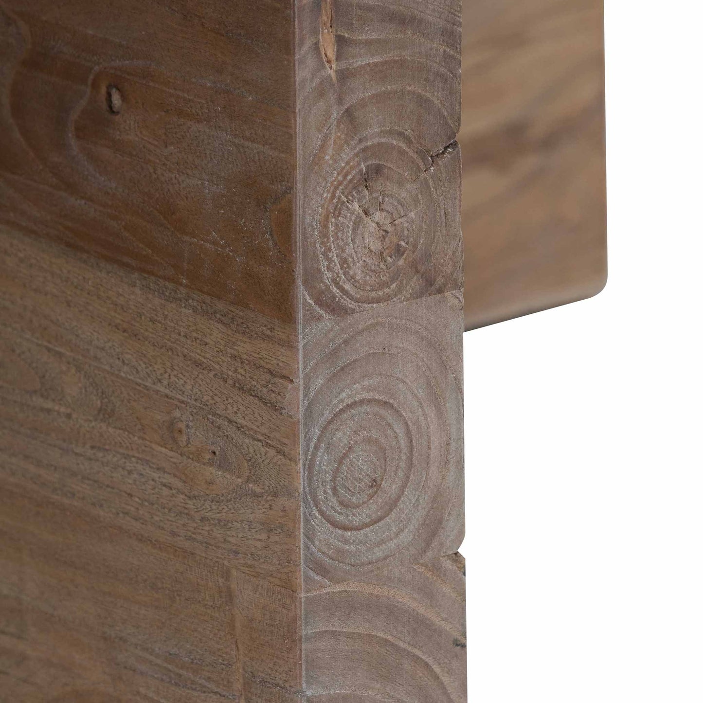 Round Coffee Table - 100cm Natural - Thick Base