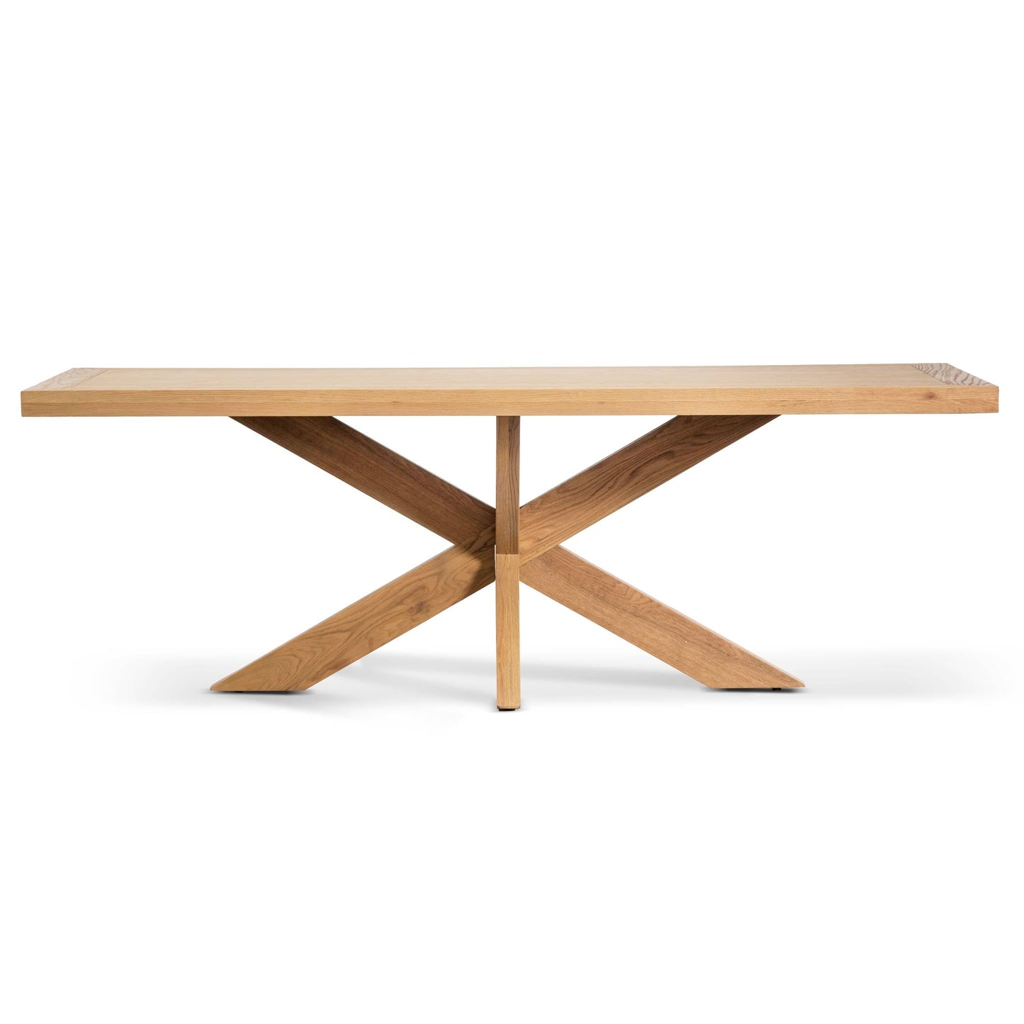 Wooden Dining Table - 2.2m Distress Natural