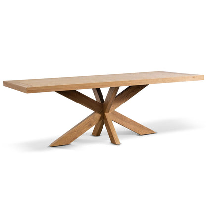 Wooden Dining Table - 2.2m Distress Natural