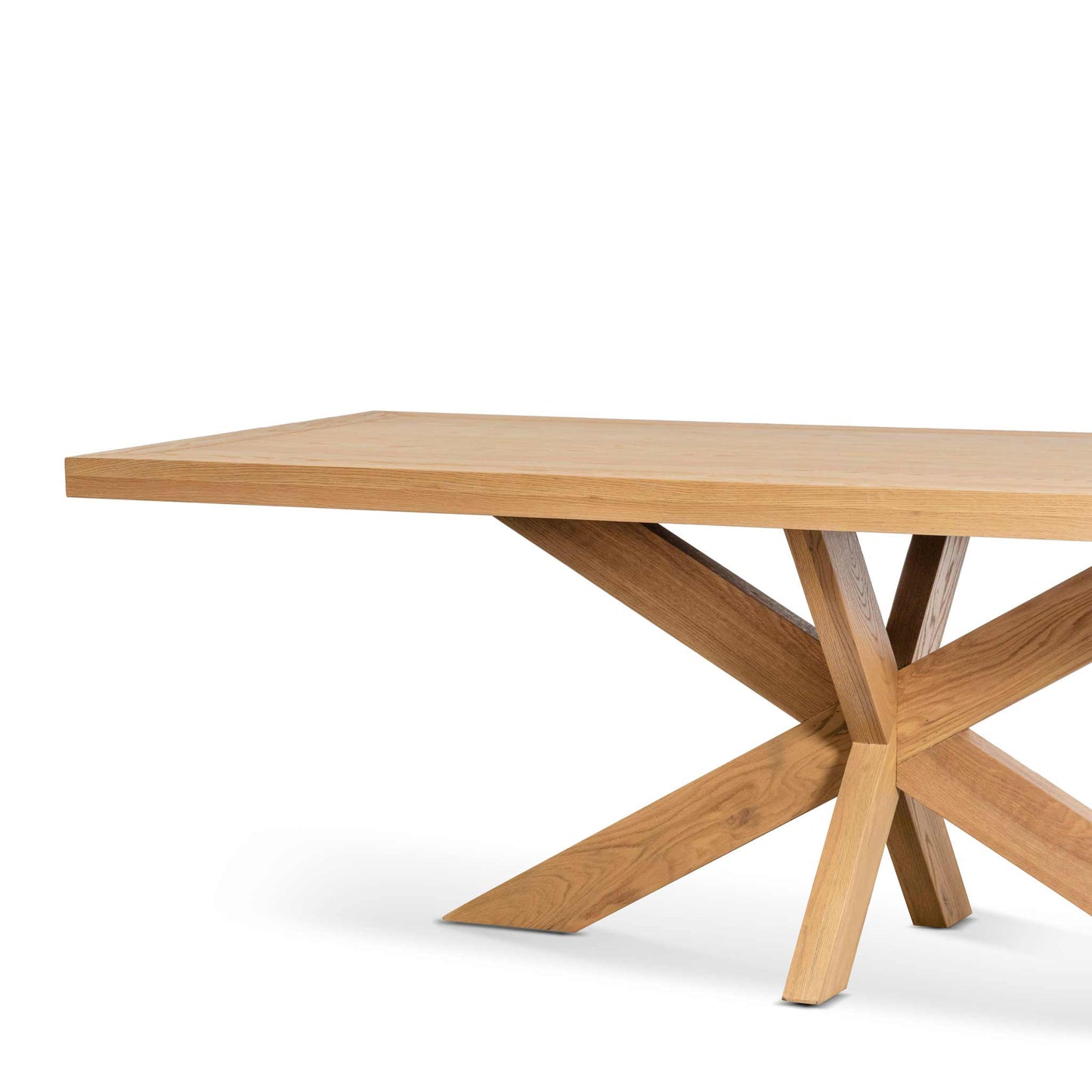 Wooden Dining Table - 2.2m Distress Natural