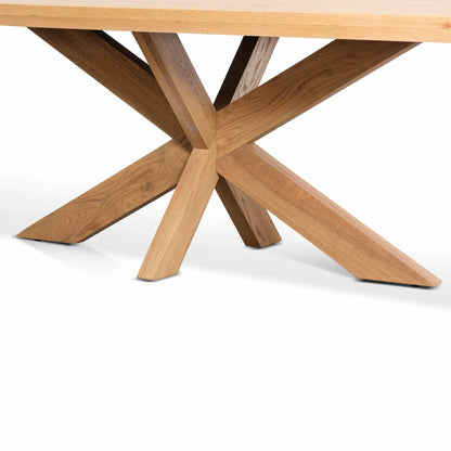 Wooden Dining Table - 2.2m Distress Natural