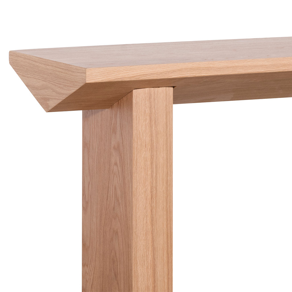 Oak Console Table - Natural - 1.4m