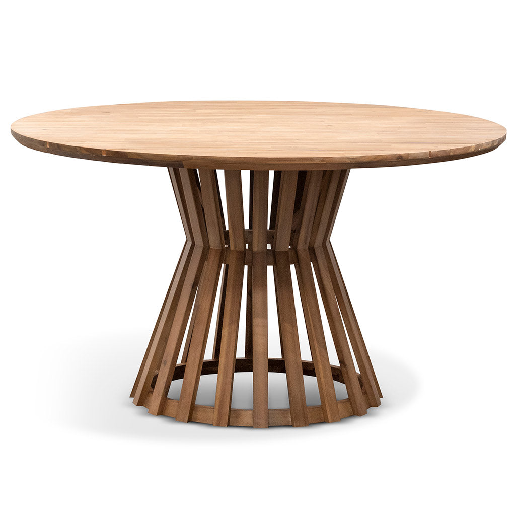 Round Dining Table - 1.35m Natural Light