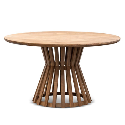 Round Dining Table - 1.35m Natural Light