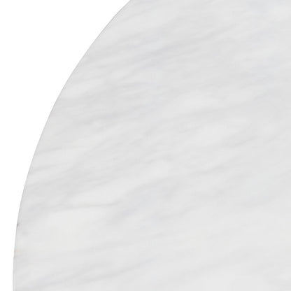 Round Marble Dining Table - 1.2m White