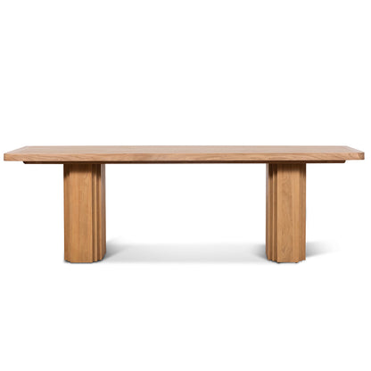 Elm Dining Table - 2.4m Natural