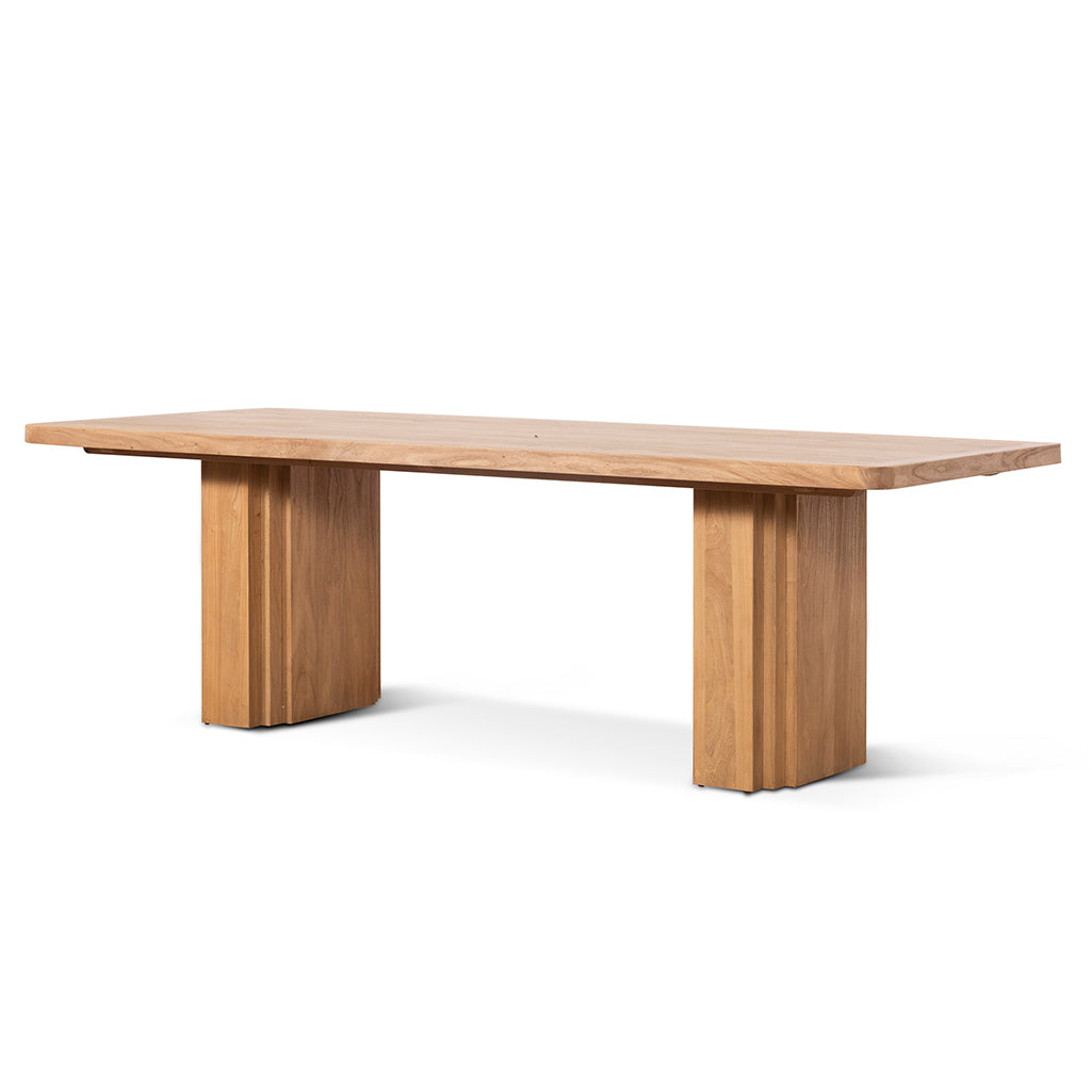 Elm Dining Table - 2.4m Natural